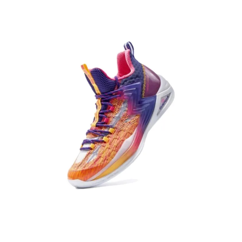 361° BIG3 2.0 Cushioning Anti-Slip And Wear-Resistant Mid-Top Performance Basketball Shoes Men's Enchanted Purple-3