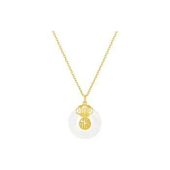 Long Fu Chalcedony Necklaces Women's