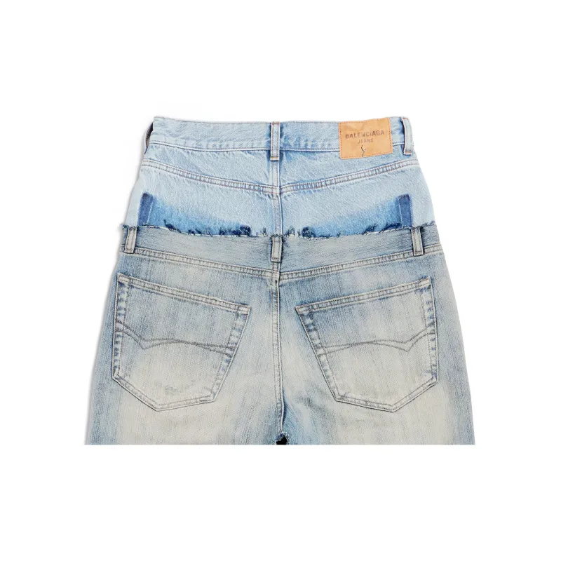 Balenciaga Denim Long Skirts Regular Women's Blue-4