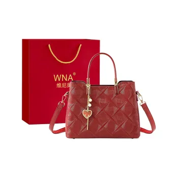 Vigno Synthetic Leather Handbag, One Shoulder Strap Regular Women's Red
