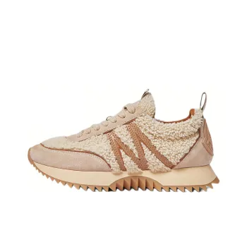 Moncler Pacey Low-Top Casual Shoes 3cm Women's Beige