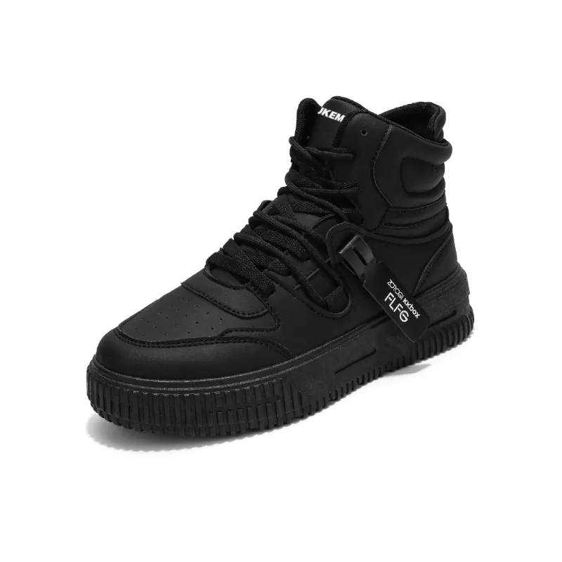 JKEM Cushioned Abrasion-Resistant Slip-Resistant High-Top Skateboard Shoes Unisex-4