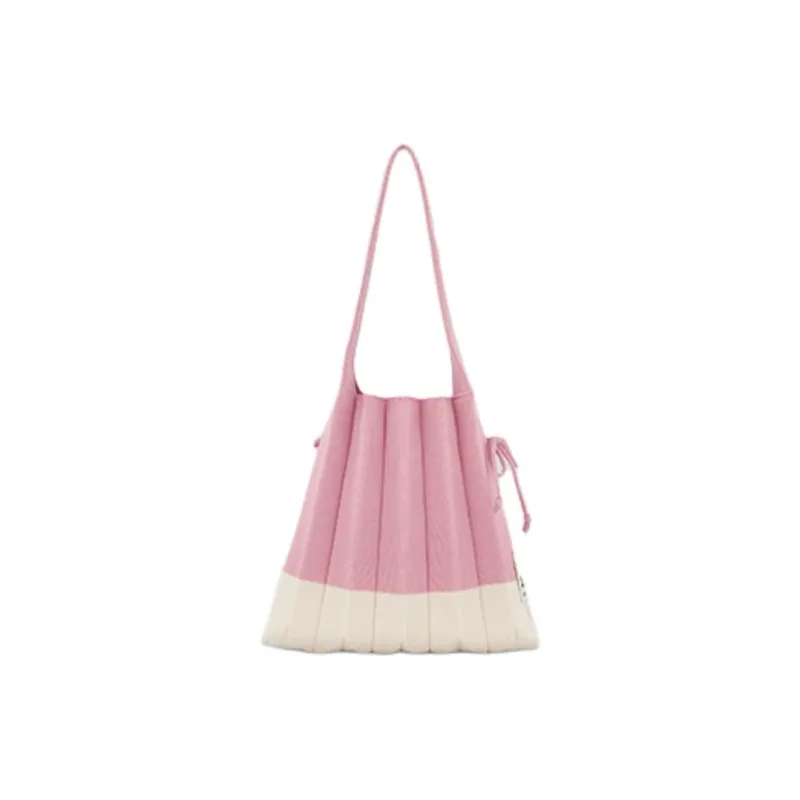 JOSEPH&STACEY Polyester Shoulder Bag Small Size Women's Pink & White-2