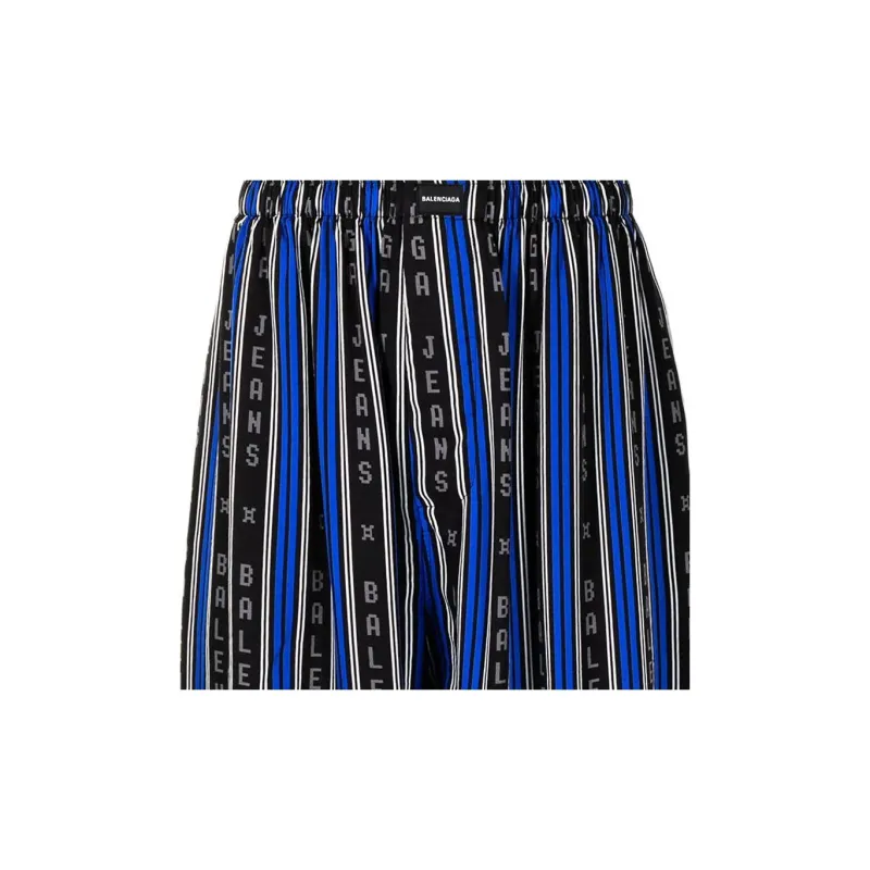 Balenciaga Casual Shorts Men Blue-4