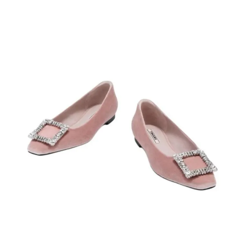 73Hours Private Garden Casual Single Shoes 0.5cm Women's Pink-3