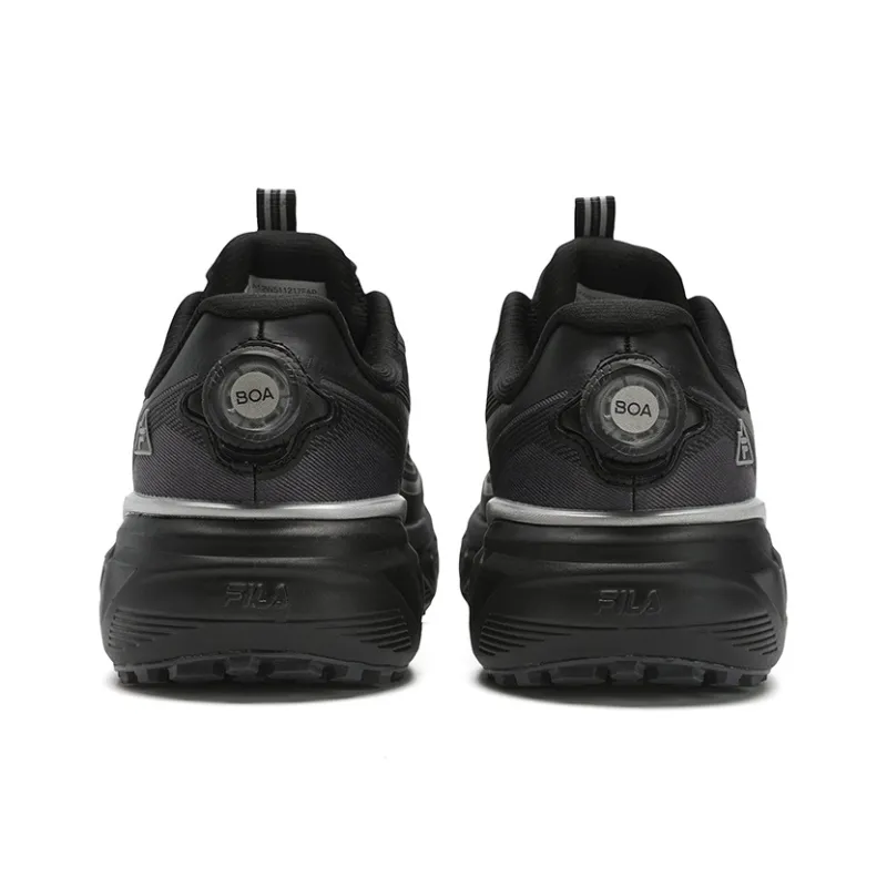 FILA BOA EXPLORER Wear resistant And Lightweight Low Top Running Shoes Women's Black-3