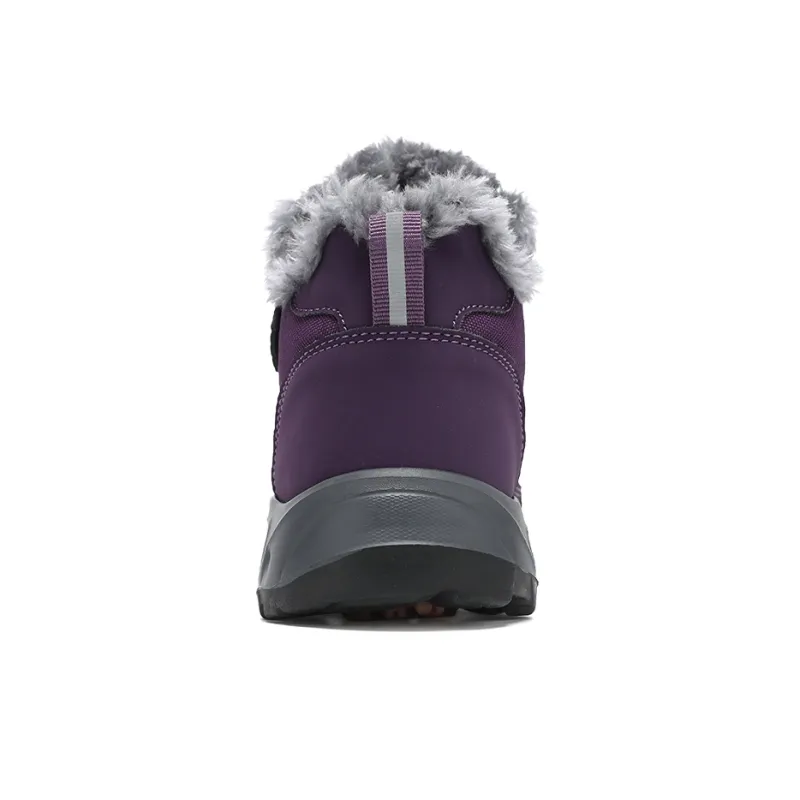 Recreation Slip-Resistant Breathable And Warm Mid-Top Casual Shoes Women's Purple-4