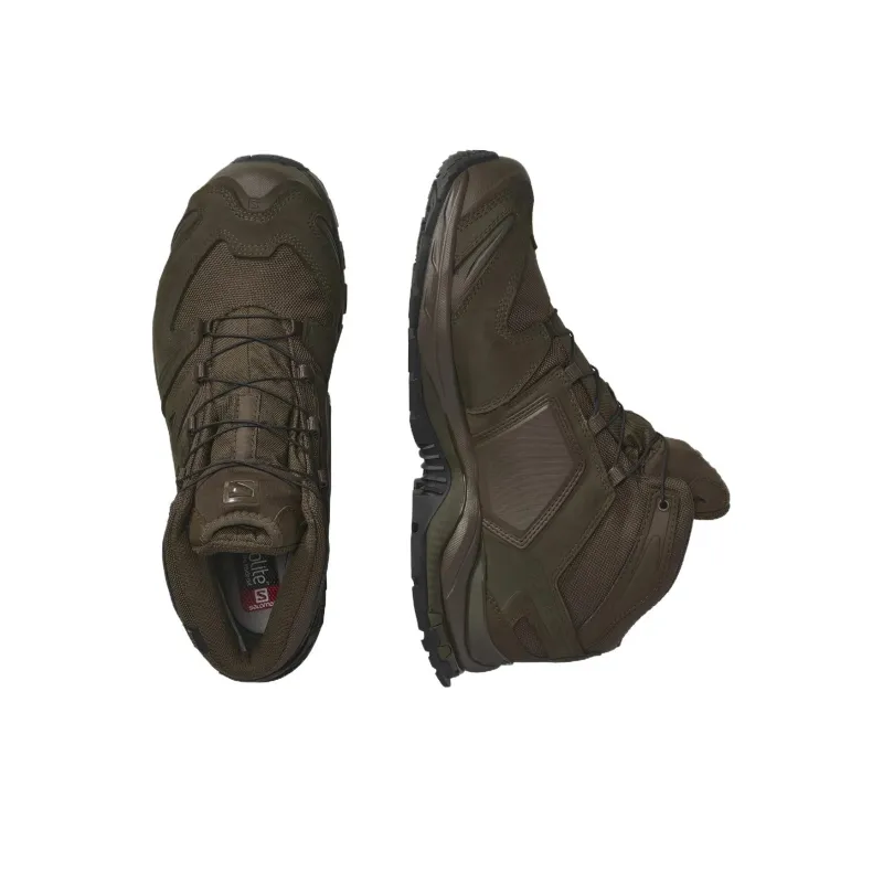 SALOMON XA FORCES Anti Slip Wear Resistant Mid Top Outdoor Shoes Unisex Brown-2