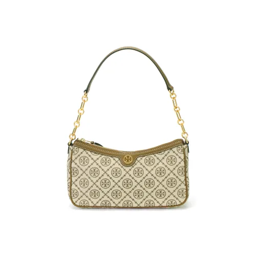 TORY BURCH T Monogram Jacquard Fabric Shoulder Bag, Portable Crossbody Bag Women's