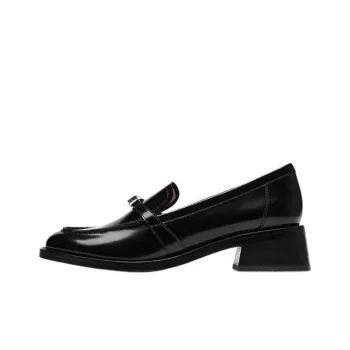 73Hours Wood Gallery Loafers 3.5cm Women's Black