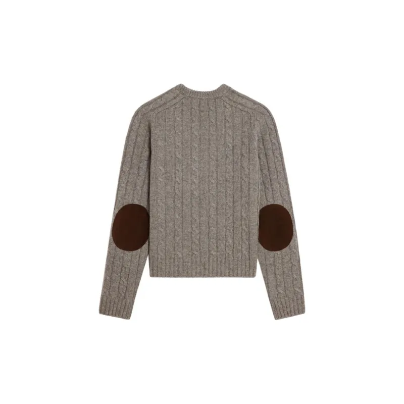 CELINE Triomphe Sweater In Cable knit Cashmere-1