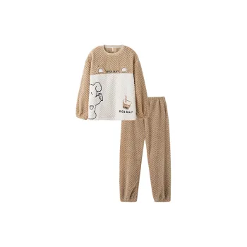 Inside The Orange Pajama Set Unisex Ecru
