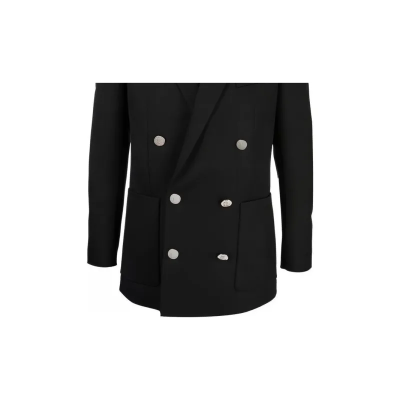 BALMAIN SS23 Business Suits Coats Men's Black-7