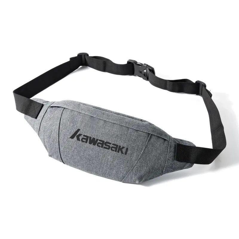 Kawasaki Polyester Crossbody Bag, Shoulder Bag, Sling Bag Regular Unisex Black/Gray-7