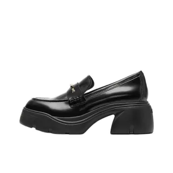 Staccato Rising Bamboo Platform Height Increasing Loafers 6cm Women's