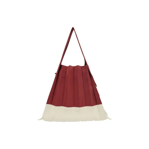 JOSEPH&STACEY Polyester One Shoulder Handbags Large Size Women's Red & Beige