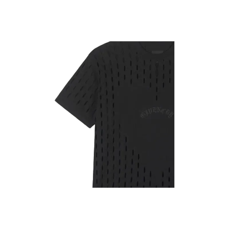 Givenchy Logo embroidered Heart motif T shirt-5