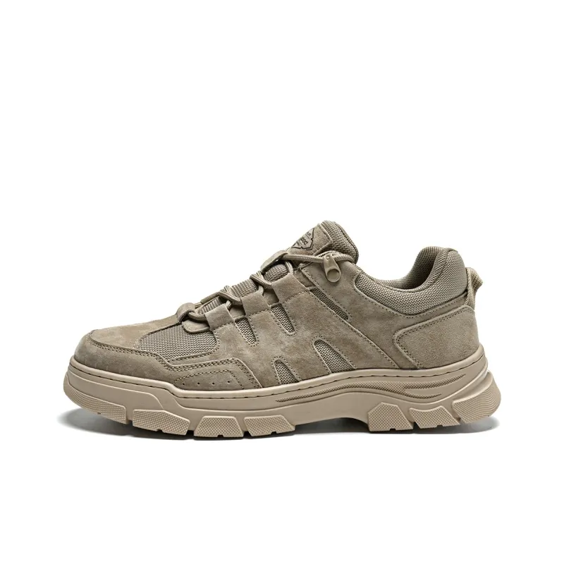 HLA Work Boots Men Low Top Gray/Sand-5