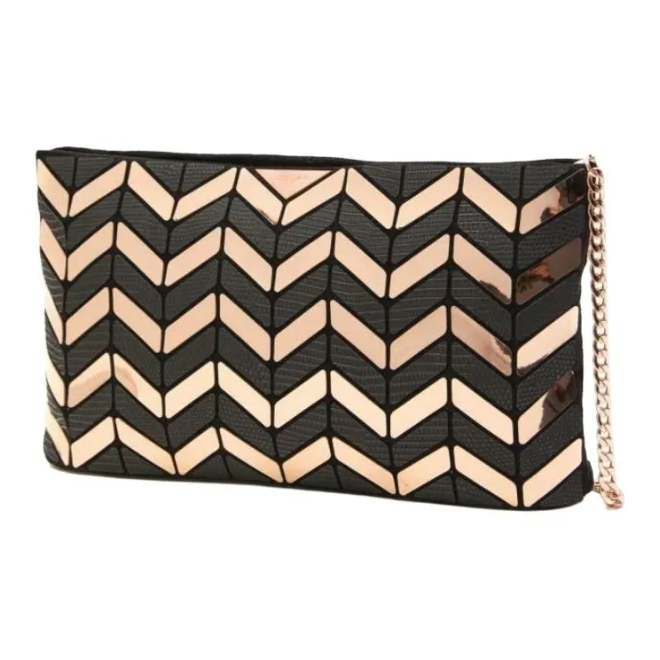 JILL STUART Synthetic Leather Clutches Crossbody Bag Shoulder Bag Mini Women's Black & Pink-0