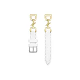 Gold Leaf Ecru Silver-Tone Buckle