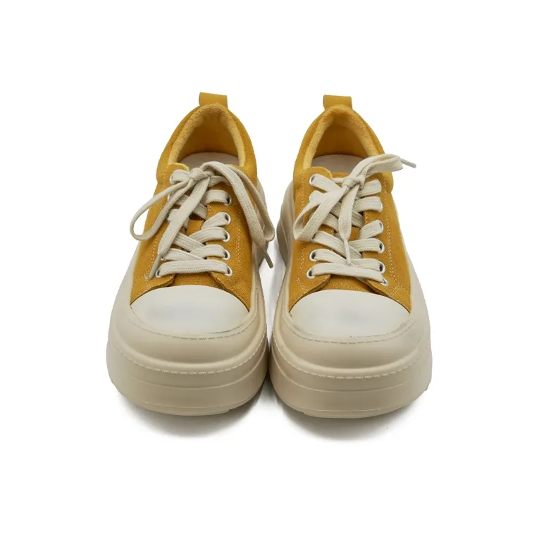 Little Sue Skateboard Shoes Women's Low Top Black/Yellow-9