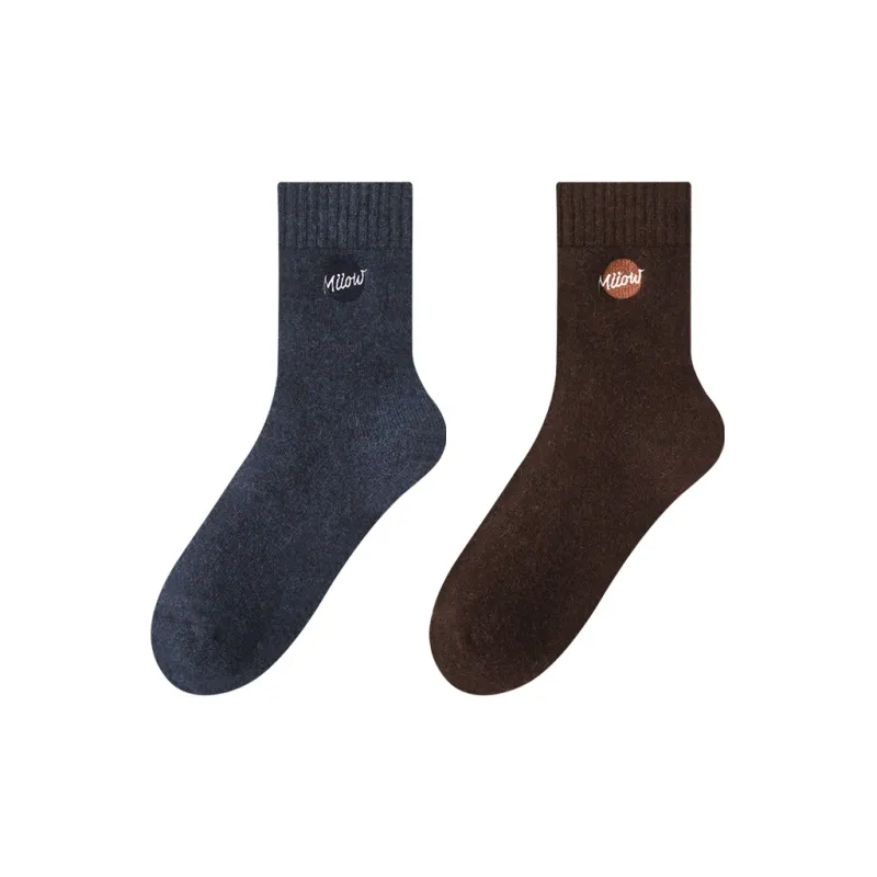 MIIOW Mid Calf Socks Unisex 2 Pack-1
