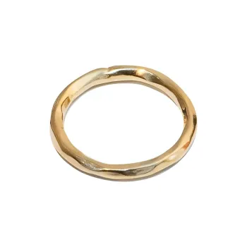 3 2 1 Partez! 925 Sterling Silver With 14K Gold Rings Women's Gold