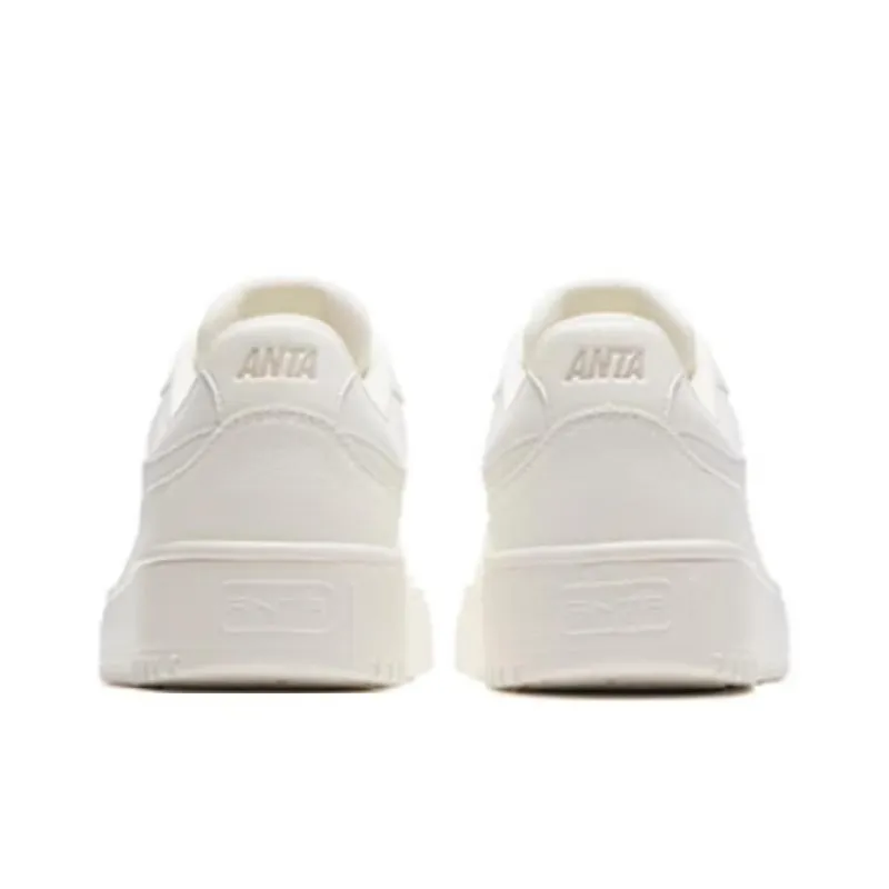 Anta Anti Slip Wear Resistant Low Top Casual Shoes Men's White-3