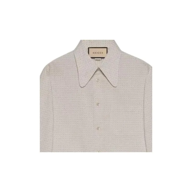 GUCCI Shirts Men Light Blue-4