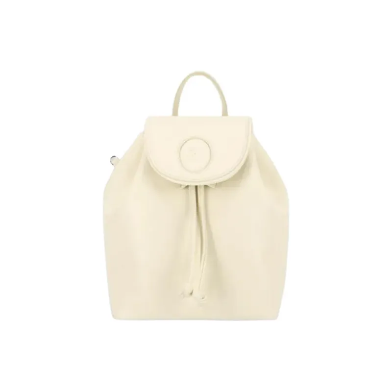 ALICE MARTHA Artificial Leather Backpack Women's Beige-0