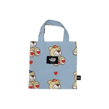 Jammyfinger Polyester Tote Bag Shopping Bag Handbag Mini Women's Blue