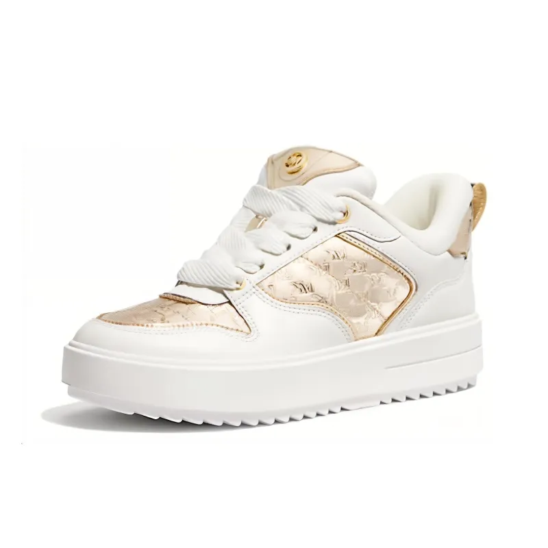 MICHAEL KORS Skateboard Shoes Women's Light Gold-1