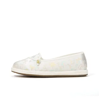 Old Meihua Casual Single Shoes Women's Ecru