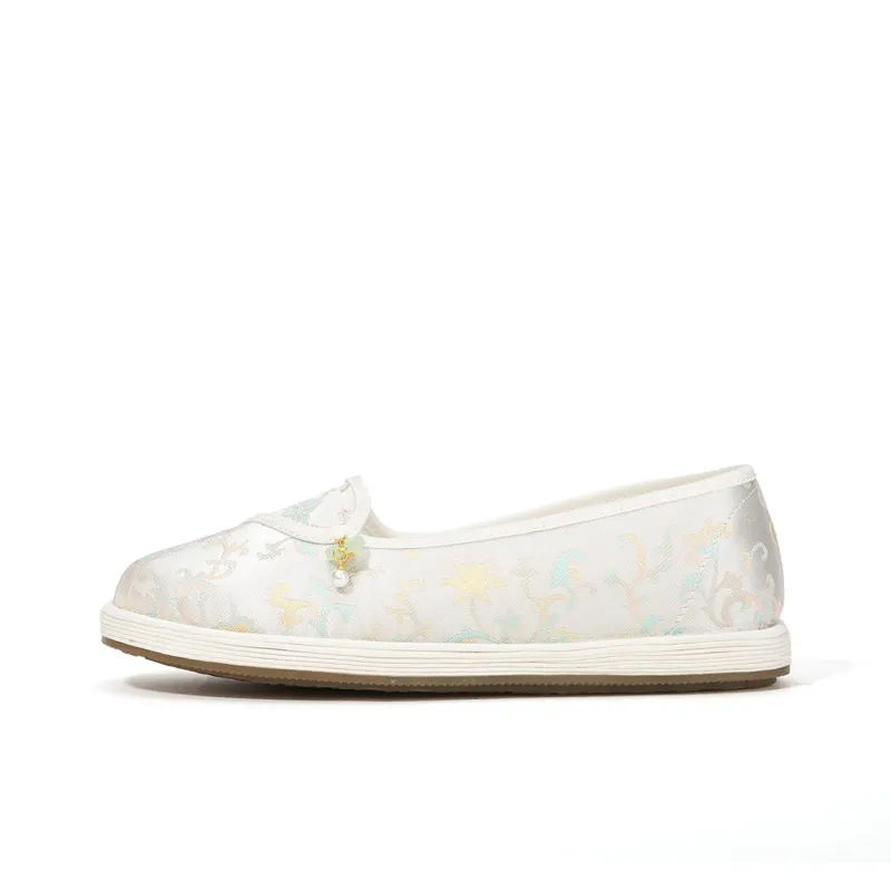 Old Meihua Casual Single Shoes Women's Ecru-0