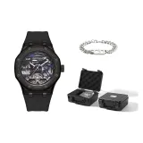Black[Exclusive Box+Stainless Steel Bracelet]