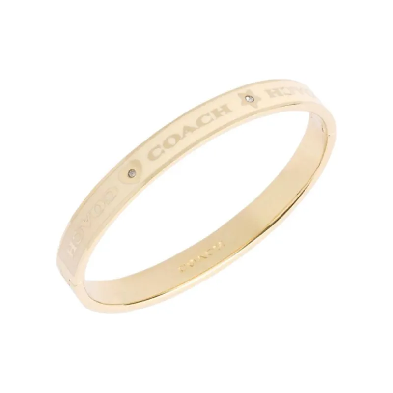 COACH Copper Bangles Women's Gold/Chalk White-1