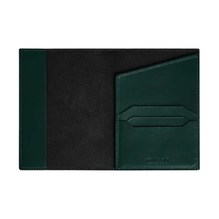 MONTBLANC Cow Leather Passport Holder Men's British Green-2