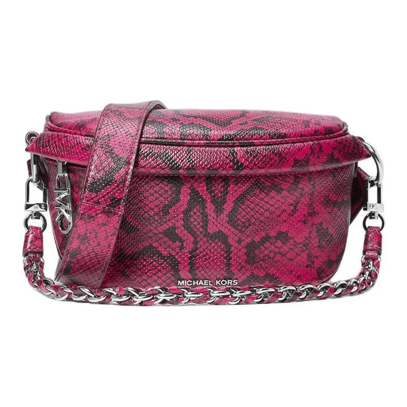 MICHAEL KORS Slater Leather Crossbody Bag Shoulder Bag Mini Women's Dark Purple Red-0