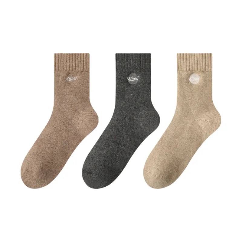 MIIOW Mid Calf Socks Unisex 3 Pack-3