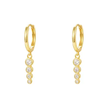 MONI JEWELLERY S925 Sterling Silver Zircon Earrings Women's