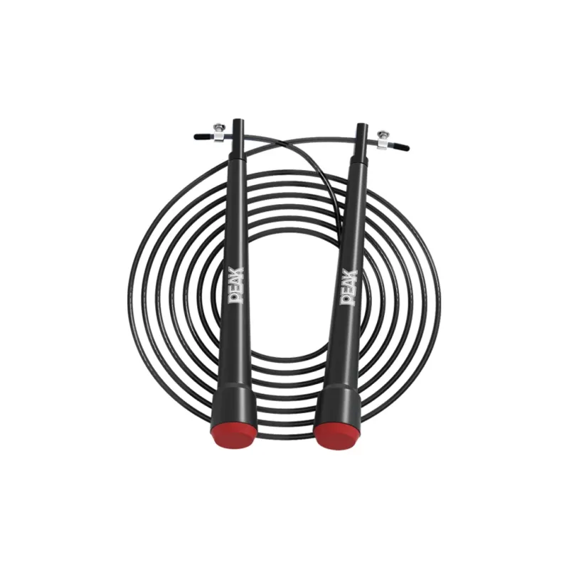 PEAK Aerobic Fat Reduction Non Countable Jump Ropes Fitness Crowd Twine Material PVC+Steel Wire 3m Black-3
