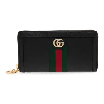 GUCCI Ophidia Leather Wallet Women's Black