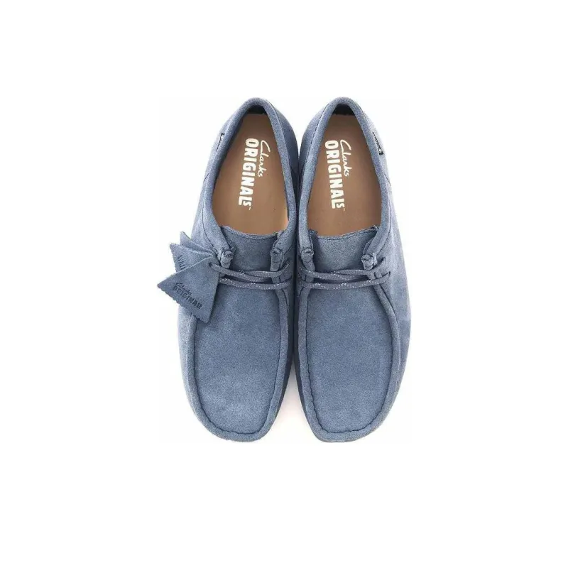 Clarks Wallabee GTX Anti Slip Wear Resistant Low Top Casual Shoes Unisex Blue-2
