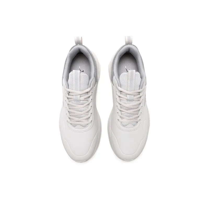 XTEP Cushioning Anti-Slip And Wear-Resistant Low-Top Casual Running Shoes Men's White Gray-3