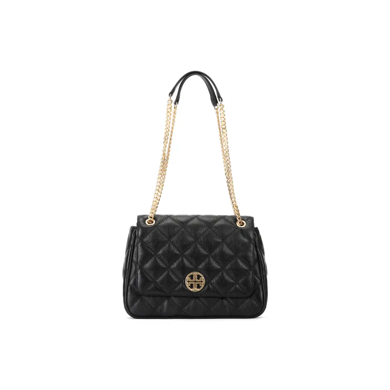 TORY BURCH Cow Leather Shoulder Bag Women's Black-0