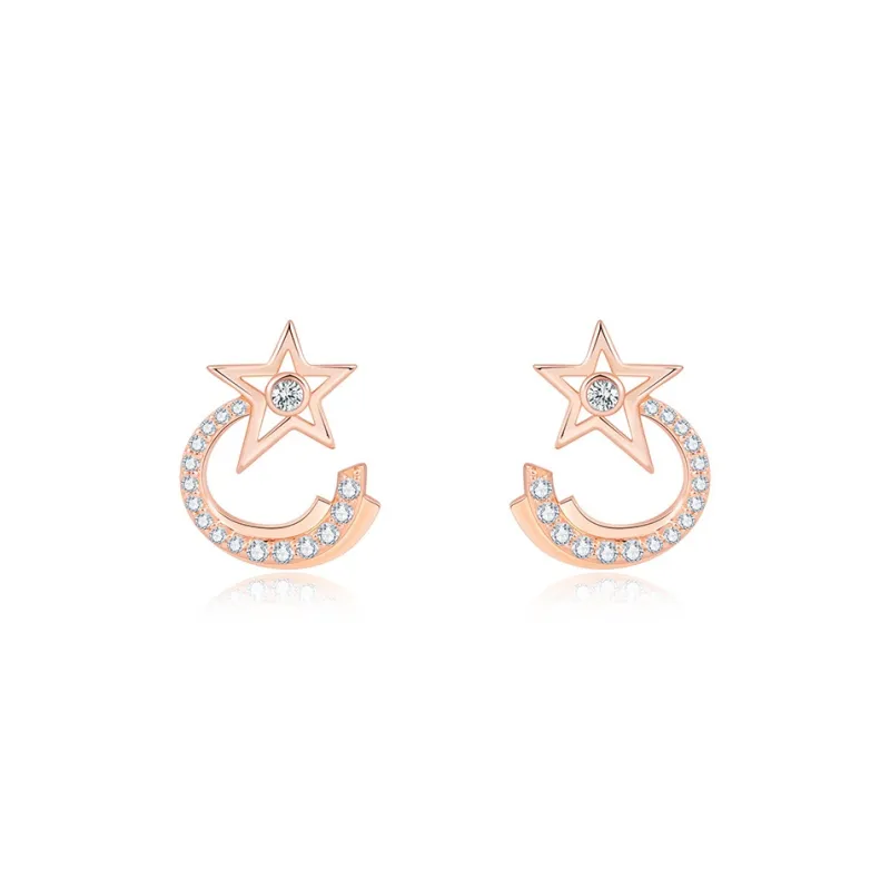Strange S925 Silver Stud Earrings Women's-3