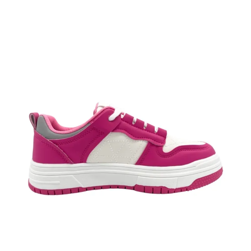 QIANJIN Low Top Skateboard Shoes Women's Rose Red-1