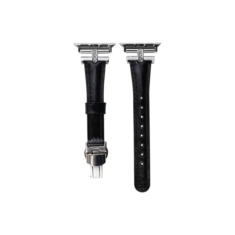 Vobafe Watch Band Apple Compatibility Waxed Leather Material-10