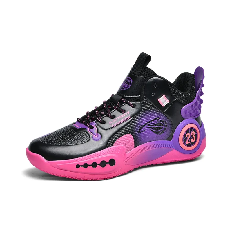 Black tailed Deer Muledeer Shock Absorbers With Slip Resistant Features High Top Basketball Shoes Unisex-15