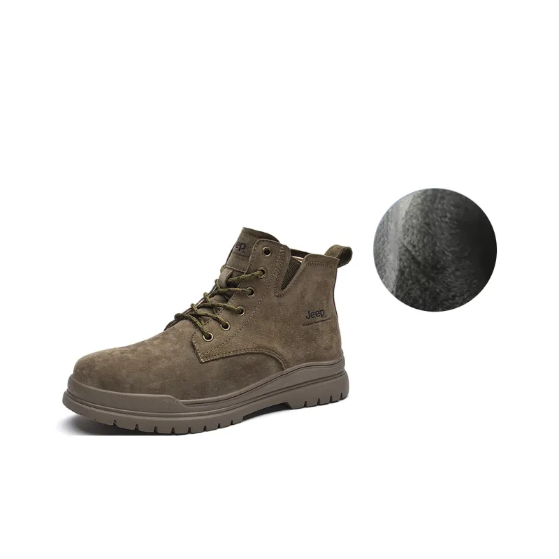 Jeep Ankle Length Martin Boot Men's Khaki-1